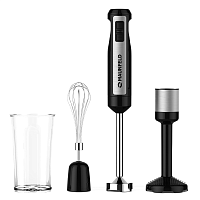 MF-133B Блендер Maunfeld/ Блендер погружной MAUNFELD MF-133B, мощность 1000 Вт, 1 скорость, турборежим, венчик, мерный стакан, цвет черный