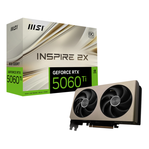 GeForceRTX5060Ti8GINSPIRE2XOC Видеокарта/ GeForce RTX 5060 Ti 8G INSPIRE 2X OC