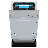 KDI45557 Встраиваемая посудомоечная машина KORTING/ Встраиваемая посудомоечная машина KORTING, 45 см, 3 корзины, 10 комплектов, регулировка высоты Easy Lift, электронное управление, цифровой дисплей, 7 программ, отложенный старт, луч на полу, LED подсветк