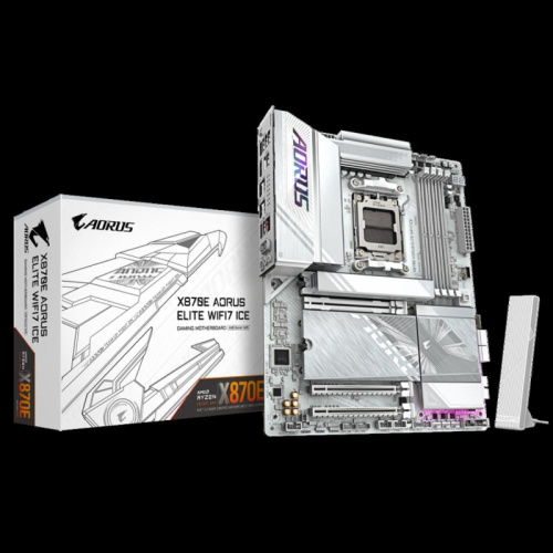 X870EAORUSELITEWIFI7ICE Материнская плата Gigabyte X870E AORUS ELITE WIFI7 ICE, RTL фото 7 X870EAORUSELITEWIFI7ICE Материнская плата Gigabyte X870E AORUS ELITE WIFI7 ICE, RTL фото 7