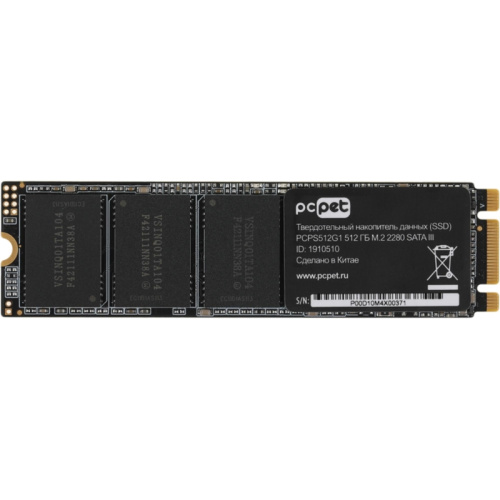 PCPS512G1 Твердотельный накопитель PC Pet SATA-III 512GB PCPS512G1 M.2 2280 OEM [PCPS512G1] фото 2