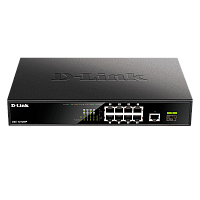 DGS-1010MP/A1A Коммутатор/ DGS-1010MP,DGS-1010MP/A1A Unmanaged Switch 9x1000Base-T (8x1000Base-T PoE), 1x1000Base-X SFP, PoE Budget 125W, metal case