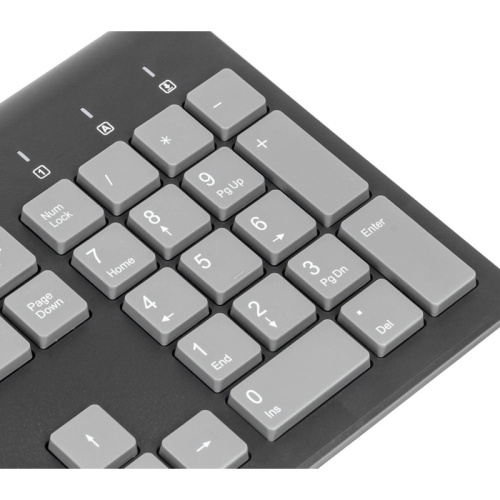 1067199 Клавиатура Oklick 480M черный/серый USB slim Multimedia (1067199) фото 9