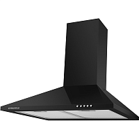 CORK60Black Кухонная вытяжка MAUNFELD/ Кухонная вытяжка MAUNFELD Cork 60, купольная, 3 скорости, механическое управление, энергоэффективность В, 620 м3/ч, уровень шума 47 дБ, цвет черный