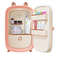 MFF43PK Мини-холодильник MAUNFELD/ Мини-холодильник MAUNFELD, ВхШхГ 460х270х270 мм, полезный объем 12.3 л, электронное управление, LED освещение, цвет розовый