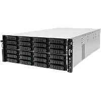 XP1-A401TU04 Серверная платформа/ HA401-TU, 4U 24-bay high availability storage server, 24x 12G SATA/SAS hot-swap 3.5/2.5" bay, 2x canister, 1600W 1+1 Platinum redundant power supply, 8x 6038 fan, 36" slide rail, w/o bezel