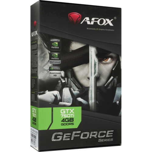 AF750TI-4096D5H5-V3 Видеокарта Afox GTX750Ti 4GB GDDR5 128bit VGA DVI HDMI 1FAN RTL фото 8
