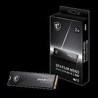 S78-440Q940-P83 Твердотельный накопитель SSD MSI M.2 2280 2TB SPATIUM M560 Client SSD S78-440Q940-P83, PCIe Gen4x4 with NVMe, 3D TLC, R/ W 4900/ 4400