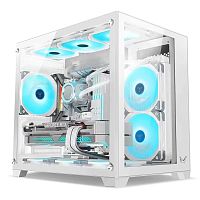 CRYSTALZ5 Корпус Formula Crystal Z5 TG белый mATX 11x120mm 2xUSB2.0 1xUSB3.0 audio bott PSU [CRYSTAL Z5]