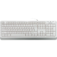 FK10WHITE Клавиатура A4Tech FK10 белый/серый USB (FK10 WHITE) каб.:1.5м