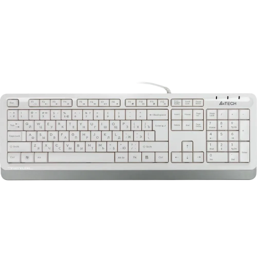 FK10WHITE Клавиатура A4Tech FK10 белый/серый USB (FK10 WHITE) каб.:1.5м FK10WHITE Клавиатура A4Tech FK10 белый/серый USB (FK10 WHITE) каб.:1.5м