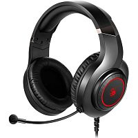 G220SUSB/BLACK Наушники с микрофоном A4Tech Bloody G220S черный 2м мониторные USB оголовье (G220S USB/ BLACK)