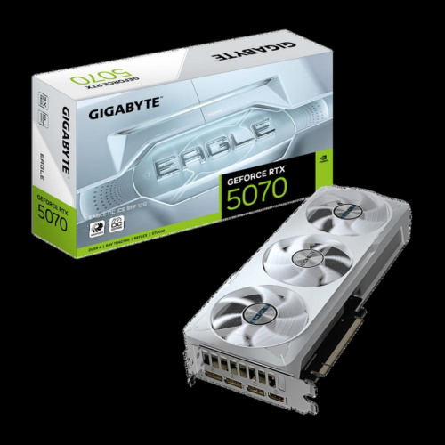 GV-N5070EAGLEOCICE-12GD Видеокарта PCIE16 RTX5070 12GB GV-N5070EAGLEOC ICE-12GD GIGABYTE GV-N5070EAGLEOCICE-12GD Видеокарта PCIE16 RTX5070 12GB GV-N5070EAGLEOC ICE-12GD GIGABYTE