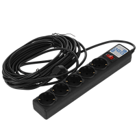 SPG5-10M Фильтр-удлинитель/ Power Cube 10.0 m 5 outlets (Black graffite) 10A / 2.2kW