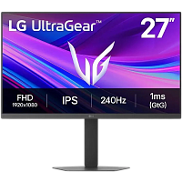 27G440A-B Монитор/ LG UltraGear 27G440A-B 27'' 1920x1080, IPS, 178x178, 400nit, 240Hz, 1ms, 2HDMI/DP, noUSB-A, Audio out, LTSP, ExtPWR, 100x100VESA, Черный, 1y