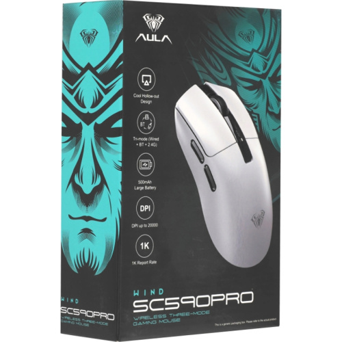 6978080505613 Игровая мышь/ Беспроводная игровая мышь AULA SC590 Pro Чёрный фото 8 6978080505613 Игровая мышь/ Беспроводная игровая мышь AULA SC590 Pro Чёрный фото 8