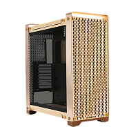 Корпус без блока питания/ Case InWin Dubili, Full-Tower, TG, 4x140mm, 2xUSB-A 3.2 + 1xUSB-C 3.2, E-ATX, ATX, mATX, mITX Champagne Gold