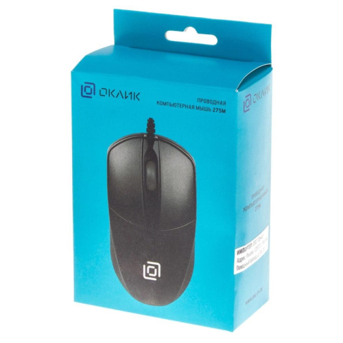 412841 Мышь Oklick 275M черный оптическая 1200dpi USB 3but (412841) фото 14 412841 Мышь Oklick 275M черный оптическая 1200dpi USB 3but (412841) фото 14