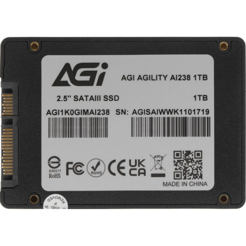 AGI1K0GIMAI238 Твердотельный накопитель AGi SATA-III 1TB AGI1K0GIMAI238 AI238 2.5" [AGI1K0GIMAI238] фото 3