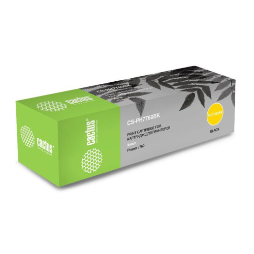 -/ Картридж лазерный Cactus CS-PH7760BK 106R01163 черный (32000стр.) для Xerox Phaser 7760