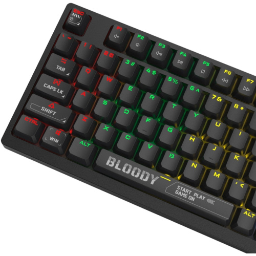 S98BLACK Клавиатура A4Tech Bloody S98 механическая черный USB for gamer LED (S98 BLACK) фото 2 S98BLACK Клавиатура A4Tech Bloody S98 механическая черный USB for gamer LED (S98 BLACK) фото 2