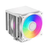 RT620ProTCARGBWH Кулер для процессора/ CPU Cooler PCCooler RT620Pro TC ARGB WH (265W, 4-pin PWM, 157.5mm, Al/Cu, 6x6mm, 2x120mm, 73.32CFM, 34.9dBA, 2200RPM, S: 1851/1700/1200/115X, AM5/AM4, white)