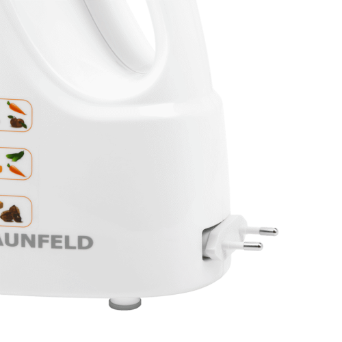 MF-1031OR Овощерезка MAUNFELD/ Овощерезка, 150 Вт, 5 насадок, белый/оранжевый фото 6