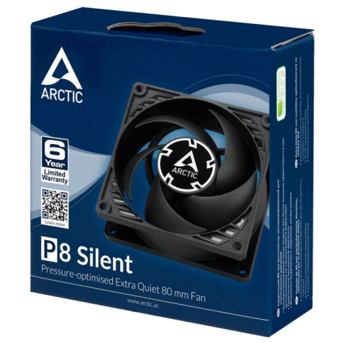 ACFAN00152A Вентилятор корпусной ARCTIC Cooling P8 Silent (Black/Black) - retail (ACFAN00152A) (702003)