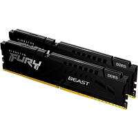 KF556C40BBK2-32 Память оперативная/ Kingston 32GB 5600MT/s DDR5 CL40 DIMM (Kit of 2) FURY Beast Black XMP
