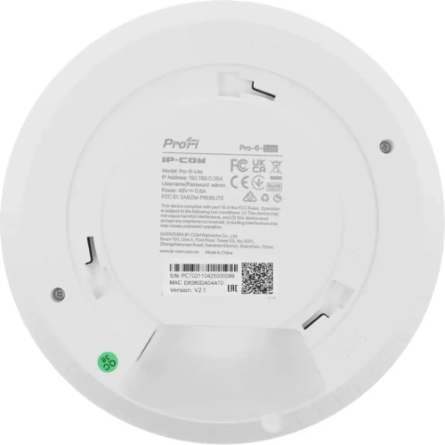 PRO-6-LITE Wi-Fi точка доступа AX3000 MU-MIMO PRO-6-LITE IP-COM фото 6