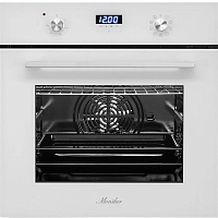MOE6193Blanc Встраиваемый духовой шкаф MONSHER/ Встраиваемый духовой шкаф MONSHER, электрический, High-Tech, 60 см, объем 72 л, 9 режимов, дисплей, таймер, телескопические направляющие на 1 уровень, цвет белый