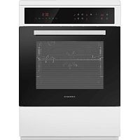 MEC611CW10TD Плита электрическая MAUNFELD/ Электрическая стеклокерамическая плита, 60 см, Варочная поверхность стеклокерамика, духовка электро, 16 функций, 59 л, сенсорное управление, цвет белый