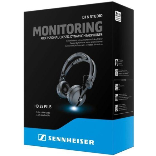 506908 Наушники накладные Sennheiser HD 25 PLUS 1.5м черный проводные оголовье (506908) фото 8 506908 Наушники накладные Sennheiser HD 25 PLUS 1.5м черный проводные оголовье (506908) фото 8