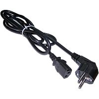 LAN-PP13/SHA-0.5-BK Шнур питания Lanmaster LAN-PP13/SHA-0.5-BK C13-Schuko проводник.:3x0.75мм2 0.5м 220В 10А черный
