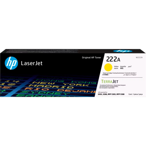 W2222A Тонер-картридж/ HP 222A Yellow Toner W2222A Тонер-картридж/ HP 222A Yellow Toner