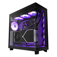 CC-H61FB-R1 Корпус без блока питания/ Case NZXT H6 Flow RGB (2023), Midi-Tower, TG, 3x120mm RGB, 2xUSB-A 3.2 + 1xUSB-C 3.2, ATX, mATX, mITX Black