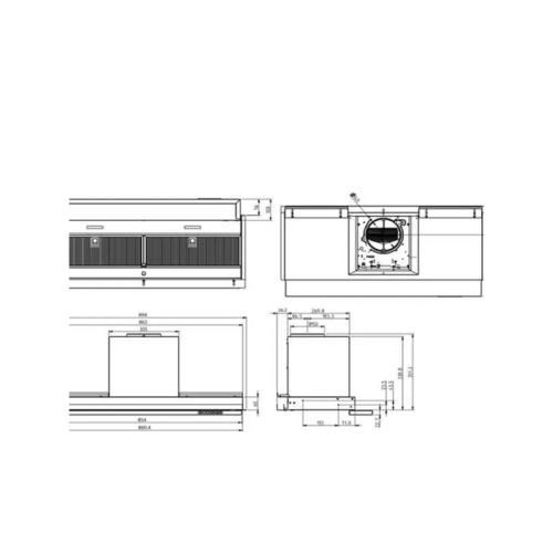 BOXINDRYIX/A/90-PRF0181068 Вытяжка ELICA/ 90 см, 1300 м3/ч, отвод.рециркуляция, нерж. сталь фото 9