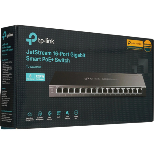 SG2016P Коммутатор/ JetStream™ 16-Port Gigabit Smart Switch with 8-Port PoE+ фото 7 SG2016P Коммутатор/ JetStream™ 16-Port Gigabit Smart Switch with 8-Port PoE+ фото 7