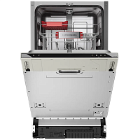 GLM4582 Встраиваемая посудомоечная машина KUPPERSBERG/ KITCHEN RETAIL / Встраиваемая посудомоечная машина KUPPERSBERG, High-Tech, 45 см, 10 комплектов, 3 корзины, 7 программ, конденсационная сушка, автоматическое открывание двери, LED подсветка, кнопочное