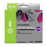 -/ Картридж струйный Cactus CS-LC525XLM пурпурный (14.4мл) для Brother DCP-J100/J105/J200