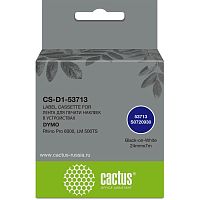 -/ Картридж ленточный Cactus CS-D1-53713 53713 черный/белый для Dymo Rhino Pro 6000, LM 500TS