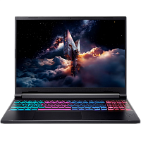 NH.U03CD.003 Ноутбук/ ACER Aspire Nitro V165AI ANV16S-41-R570 16"(2560x1600 (матовый) IPS)/AMD Ryzen 7 260(3.8Ghz)/32768Mb/1024PCISSDGb/noDVD/Ext:NVIDIA GeForce RTX 5060(8192Mb)/Cam/BT/WiFi/76WHr/war 1y/2.1kg/black/NoOS