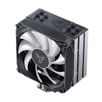 PISAA5ARGBGrey Кулер для процессора/ CPU Cooler JONSBO PISA A5 ARGB (265W, 4-pin PWM, 153mm, Al/Cu, 5x6mm, ARGB, 1x120mm, 81.27CFM, 36.8dBA, 1850RPM, S: 1851/1700/1200/115X, AM4/AM5 Grey)