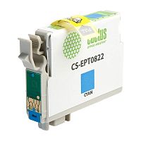 CS-EPT0822 -/ Картридж струйный Cactus CS-EPT0822 T0822 голубой (13.8мл) для Epson Stylus Photo R270/290/RX590