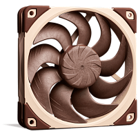 NF-A12x25G2LS-PWM Кулер для корпуса/ Case Cooler Noctua NF-A12x25 G2 LS-PWM (120x120x25mm, 4-pin PWM, 39.02CFM, 11.8dBA, 1100RPM, Beige/Brown)