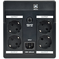 EET-1000VA-1-002-S ITK ELECTRA ET ИБП 1кВА/0,6кВт с АКБ 2х7AH USB Schuko