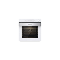 Встраиваемые электрические духовки GORENJE/ 60 см, 77 л, 11 режимов, Тип очистки: паром AquaClean, Телескопические направляющие: на 1 уровне, белый цвет