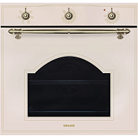 BK60.2EL Встраиваемые электрические духовки 60 см Graude/ 594 х 594 х 569 мм, 5 режимов нагрева,Решетка для жарки,Глубокий противень/поддон для жира,Ручка и переключатели из бронзы,Максимальная температура: 250°C,Полезный объем: 73 л,Жироулавливающий филь
