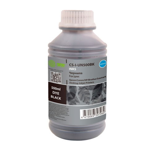 -/ Чернила Cactus CS-I-Un500BK черный 500мл для HP/Lexmark/Canon/Epson/Brother