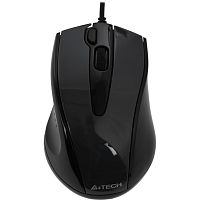 N-500FS Мышь A4Tech V-Track Padless N-500FS черный оптическая 1200dpi silent USB 3but